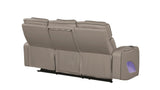 Fortuner Modern Style Upholstery Recliner Sofa Made with Wood & Massage Function Included-Gray B009P287712