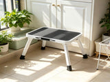 Foldable stool, anti-slip platform and rubber feet, 330-pound capacity sturdy metal foldable stool 47215820