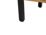 40.16" Rattan Coffee table, sliding door for storage, metal legs, Modern table for living room , W1265121739