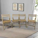 Furniture Slatted Wood Folding Special Event Chair - Wood, Set of 4, FOLDING CHAIR, FOLDABLE STYLE W49542179
