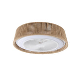 ZNTS (Same as W1340137055/L10003) Bohemian style LED Dimmable Ceiling Light With Built-In Fan - Remote W1340P209774