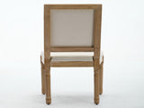 French Decor Chairs Set of 2, Louis Dining Chairs with Square Backrest and Exquisitely Carved Solid W1143P325857