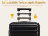 20 Inch ABS Hard Shell Travel Checked Luggage - Scratch Resistant Surface Four Multi-Directional W2787P437148
