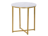 Marble Simple Round Side White 23409291
