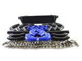 Universal 12 pcs 2.5' Blue Coupler Black Piping Intercooler KitT-Bolt Clamps Black 95520436