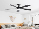 52 Inch Low Profile Ceiling Fan with Lights Remote Control,Quiet DC Motor for Patio Living Room W934P147091