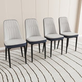 63 "medieval modern cream style MDF dining table and PU dining chair set 6. Assemble Desktop and 48458232