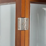 Curio Cabinet Lighted Curio Diapaly Cabinet with Adjustable Shelves and Mirrored Back Panel, W1693P154578