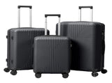 Non-TSA customs lock 3-in-1 PP trolley case, 20in, 24in, 28in, PP, dark gray 34460953