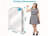5 Pack Hanging Garment Bags, 60.23in Long PEVA & Non-woven Clothes Storage Covers, Transparent 81461503