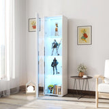 Side cabinet with aluminum strip lamp, W33140089