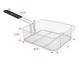 US Standard EH82 Deep Fryer, 110V, 3400W, 22.8QT/21.6L, Silver Stainless Steel, Double Tank, 85952191