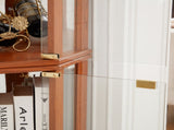 Corner Lighted Curio Cabinet Corner Glass Cabinet Lighted Curio Cabinet Corner Display Case for W2275P296057
