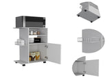 Napenthe 1-Shelf Kitchen Cart with Caster White B06280103