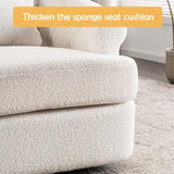 Swivel Chair with Ottoman, Modern Luxury Velvet Swivel Accent Chair, Comfy Round Armchair, Single W2012P272071