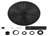 30 lb Heavy Duty Iron Patio Umbrella Base 18" for Outdoor, Black 13101560