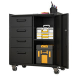 Sturdy Metal Tool Storage Cabinet with Wheels - Tool Storage Cabinet for Garage, Office, and Home T2398P223007