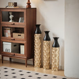 Floor Metal Vases Decorated White Metal Set of 3 gorgeous home decoration large glazed metal W2796P234276
