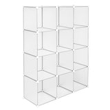 ZNTS Cube Storage 12-Cube Book Shelf Storage Shelves Closet Organizer Shelf Cubes Organizer Bookcase 02284857