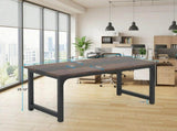 Minimalist Rectangular Conference Table, Meeting & Workstation Desk 46691223