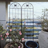 4 Pack Metal Garden Trellis 71" x 19.7" Rustproof Trellis for Climbing Plants Outdoor Flower Support W1586P266862