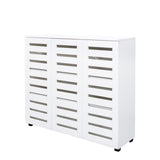 Shoe Cabinet, 4-Tier Shoe Storage Cabinet with Adjustable Shelves, Wooden Shoe Rack Organizer with W331P242459