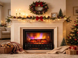 Smart Electric Fireplace Insert Heater, 1500W 5120 BTU Infrared Quartz Fireplace Log Set with Alexa 45998410