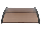 100 x 96cm Household Application Door & Window Rain Cover Eaves Brown Board & 80876101