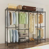 ZNTS Wire Garment Rack Heavy Duty Clothes Rack,Closet Organizer Metal Garment Rack Portable Clothes 85070014