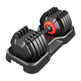 ZNTS Adjustable Dumbbell Set, 10 in 1 Free Dumbbell for Men and Women, Black Dumbbell for Home Gym, Full 52621723