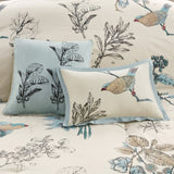 7 Piece Printed Cotton Twill Comforter Set Khaki King B03597225