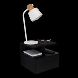 Adele Floating Nightstand , End Table, Side Table Drawer, Open Top Shelves -Black B20092134