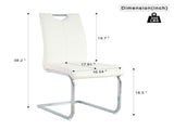 Modern Dining Chairs with Faux Leather Padded Seat Dining Living Room Chairs Upholstered Chair with W210127287