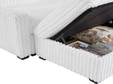 Living Room Sofa and seat with Storage Box ,for Bedroom, Office, Large-White -Armrest W1708P291301