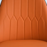 Modern PU sponge-filled dining chair, solid wood metal legs, suitable for restaurants, living rooms W1535119450
