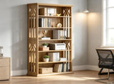 75 Inch 6 Tier Bookcase with Display Shelves and Storage Etagere 04059795
