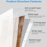 40 Pcs Wood Grain Self-Adhesive Peel And Stick Waterproof Wear Resistant Removable Floor Stickers 84562648