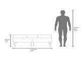 White and Natural Oak TV Stand with 2 Doors and Open Storage B062P290286
