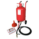 ZNTS Mini 10 Gallon Portable Air Sandblaster Sand Blaster Kit High Pressure Tank Red 96071535