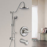 Shower Head with Handheld Shower System with 8" Rain Shower Head with Tub Spout W121949100