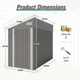 Campcraft Optional two-color storage shed, single hinge door, solid structural design, good W1598P283837