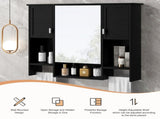 35'' x 28'' Modern Wall Mounted Bathroom Storage Cabinet, Bathroom Wall Cabinet with Mirror, N710P236929B