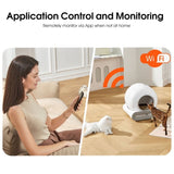 ZNTS Self-Cleaning Cat Litter Box, Automatic Scooping and Odor Removal, App Control Support 2.4G WiFi, W1655122596