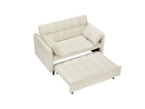 Modern velvet sofa, sofa pull-out bed, small love seat casual sofa with back, with pillow, pockets, 77444247