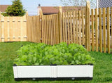 4PCS Elevated Planting Box White 62888170