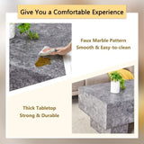 Modern Simple Gray Texture MDF Coffee Table - 43.3"x21.6"x17.2" Practical Model.Making it an ideal W1151P224252