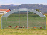 6.5 x 10 ft Large Metal Chicken Coop, Walk-in Poultry Cage Chicken Hen Run House with Waterproof 66260065
