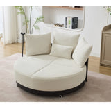 52.75'' Oversized Round Swivel Chair,360&deg Swivel Chair, Couples W1628P218356