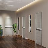 CRAZY ELF 28 "x 80" Integrated Door Slab, No Assembly Required, Covered With 2mm Thick W936126317