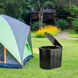 ZNTS Portable Camping Toilet for Adults -Portable Folding Toilet with Lid,with Lid Carry Bag 1 Roll 24152828